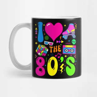 I Love The 80'S Party 1980S Themed Costume 80S Theme Outfit Mug